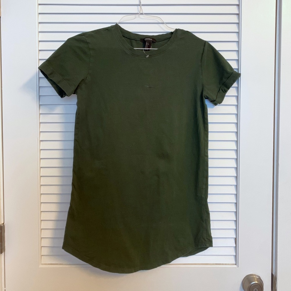 Olive Green T-Shirt Dress